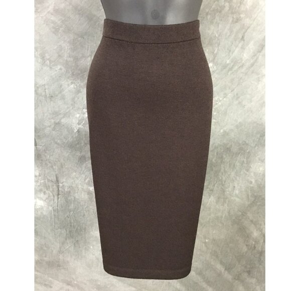 BEAUTIFUL St John collection knit blue brown multi jacket skirt suit size 8 - Picture 9 of 10